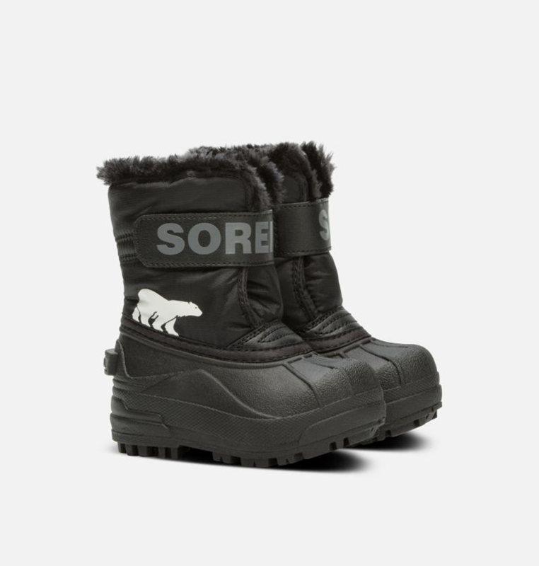 Kids Snow Boots Black - Sorel Toddler Commander™ - 057428-FVZ